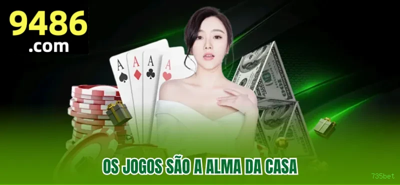 Imagem promocional de todos os jogos da 735bet